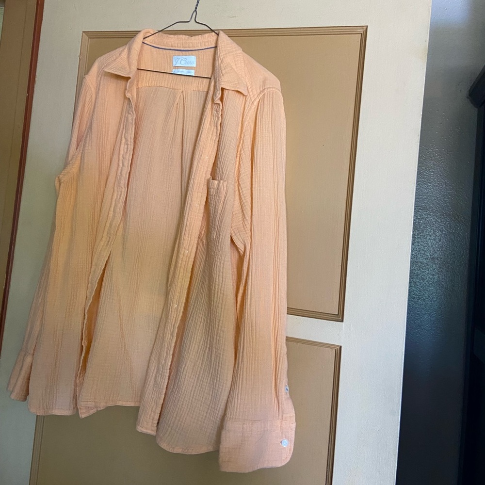 J. Crew Classic-fit double gauze shirt Size 18